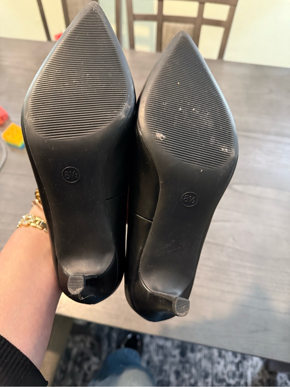 A New Day Black Pointed Toe Kitten Heels – Memory Foam Pumps Size 8 - Picture 6 of 6